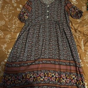 Floral Bohemian Dress